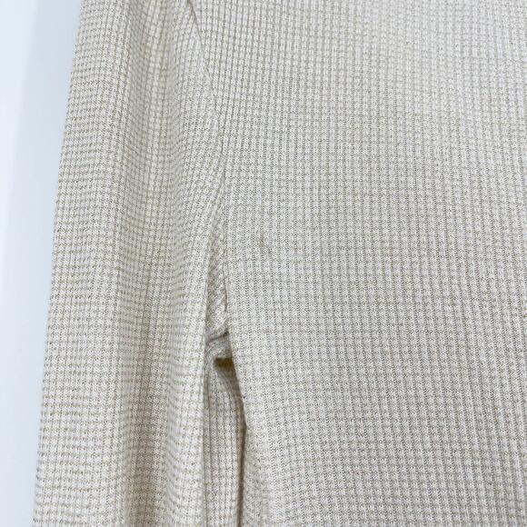 Free People Say When Long Sleeve Size Small Waffle Knit Ruffle - Picture 8 of 9